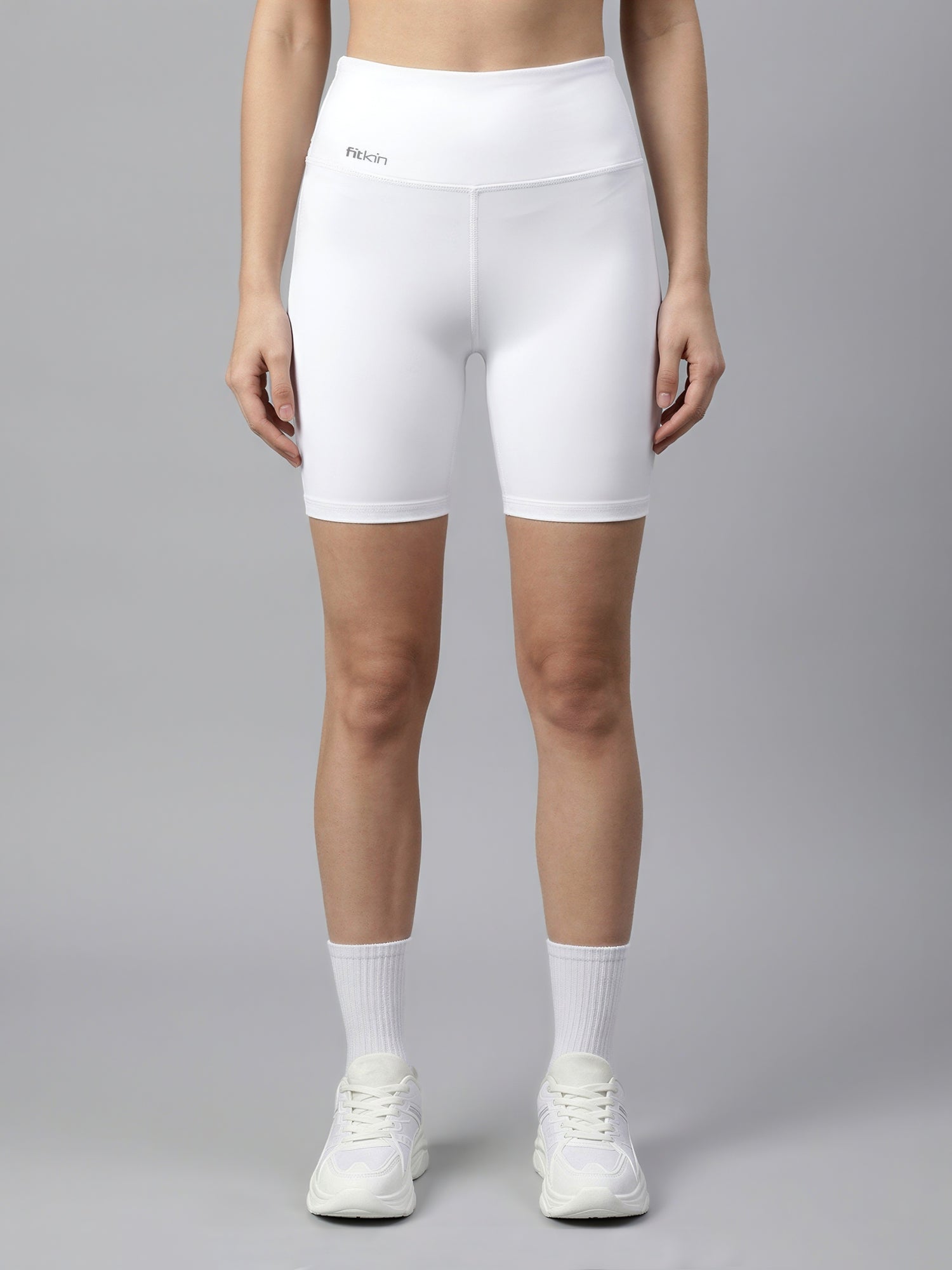 レディース S ring biker shorts lace white
