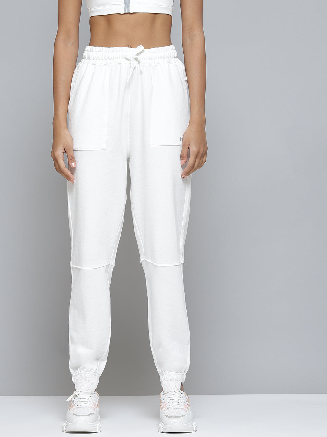 Essential White Joggers, 450 GSM Organic Cotton