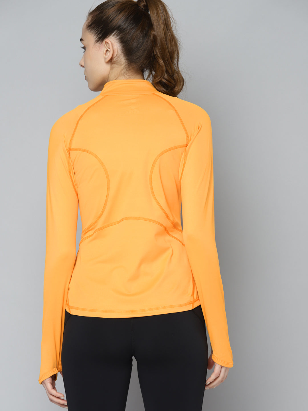 Women's Yellow High Neck Training T-shirt – Fitkin